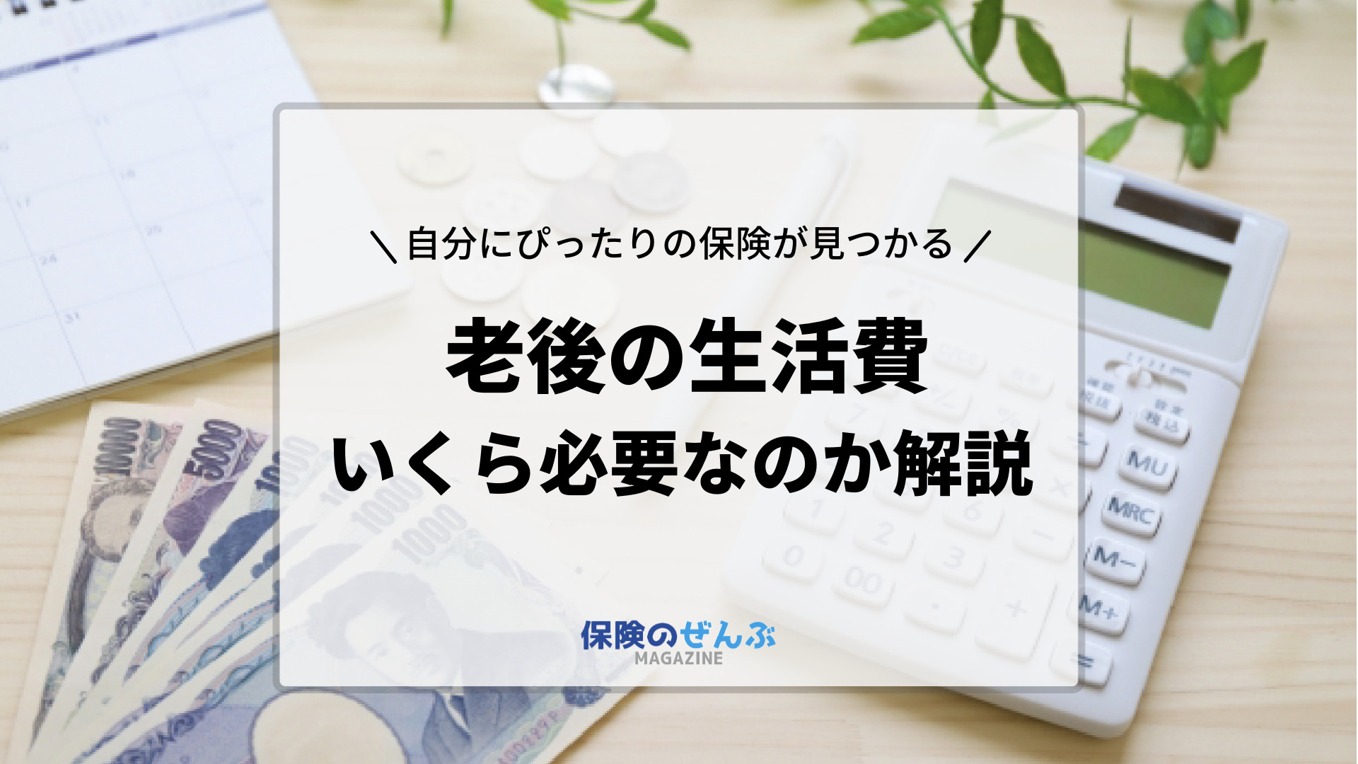 老後の生活費はいくら必要 内訳と実態を徹底解剖 保険のぜんぶマガジン 保険相談 見直しのきっかけに